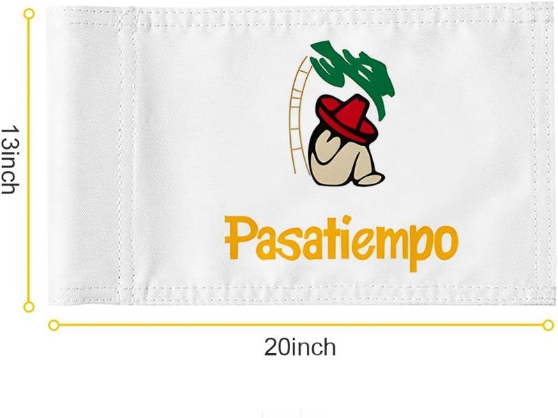 2BUT Pasatiempo Golf Club Golf Pin PGA Flag Practic Putting Green Golf Flag For Backyard Garden Double-Sewn 600D Nylon Miniature Pin Flag Regulation Tube Flag Regulation Tube Flag(20"X13") - Image 2